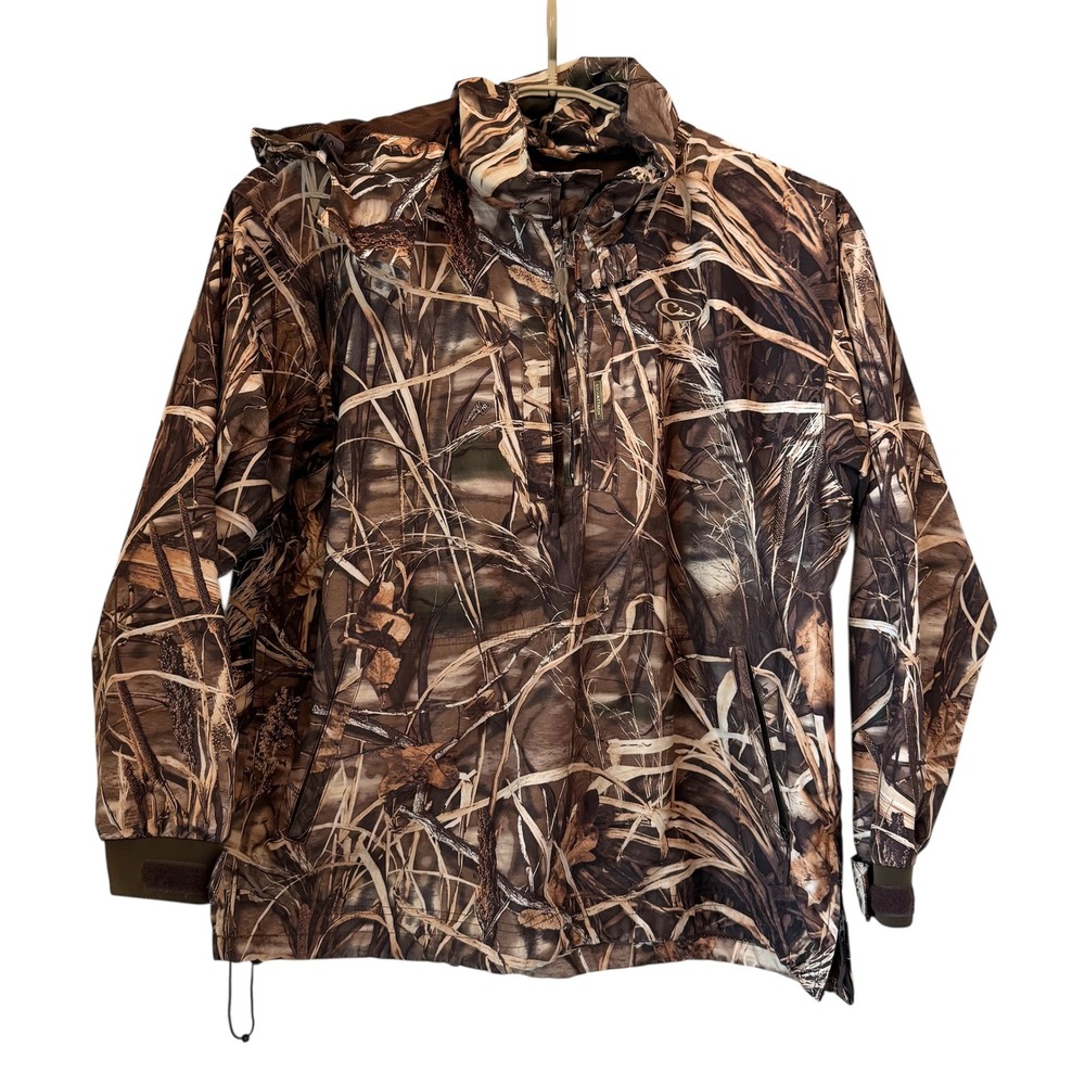Drake Waterfowl Systems Mens 3XL Camo 1/4 Zip Pullover Jacket Max-4‎ HD Hunting